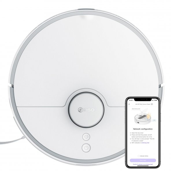 360 S5 Vacuum Cleaner Akıllı Robot Süpürge - 7