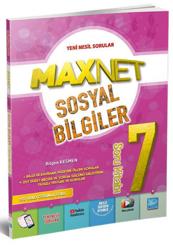 Karaca Eğitim Yayınları MaxNet 7. Sınıf Sosyal Bilgiler Soru Kitabı