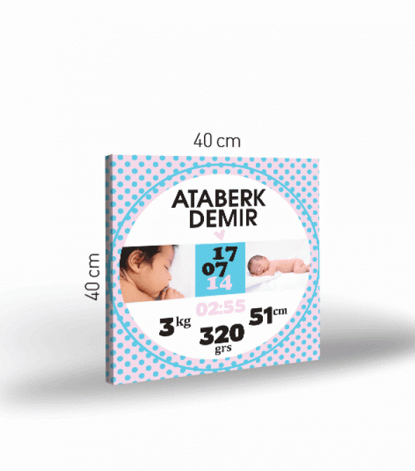 Bebek Özel-5 Kanvas Tablo 40X40 Cm - 4