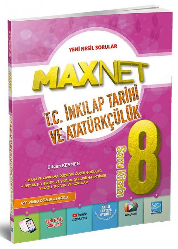 Karaca Eğitim Yayınları LGS MaxNet 8. Sınıf T.C. İnkılap Tarihi ve Atatürkçülük Soru Kitabı