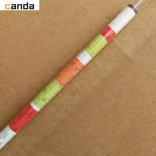 Üçlü Ölçekli Hidrometre Cam Alkol Metre Test Ölçer- Şarap Bira Yapımı - 6