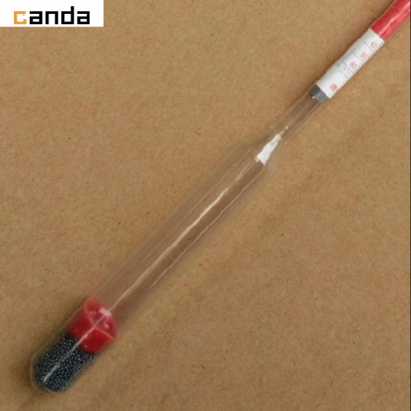 Üçlü Ölçekli Hidrometre Cam Alkol Metre Test Ölçer- Şarap Bira Yapımı - 7