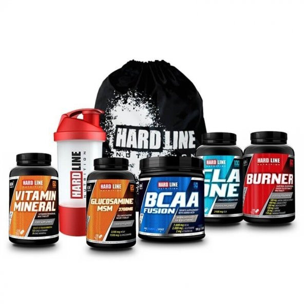 Hardline Pilates 2 BCAA Fusion + CLA One + Burner + Vitamin Mineral + Glucosamine Msm Kombinasyonu