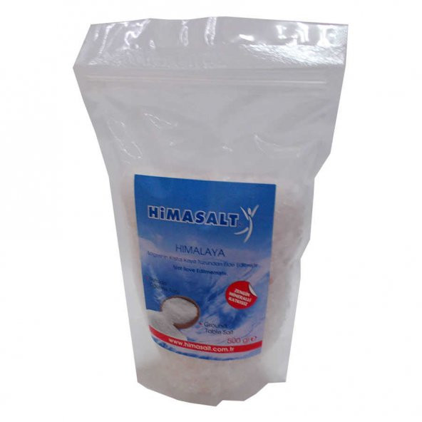 Yemeklik Himalaya Kristal Çakıl Kaya Tuzu Beyaz 500 Gr - 2