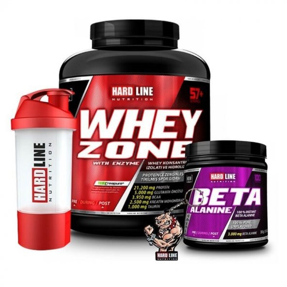 Hardline Whey Zone 2300 Gr + Beta Alanine 300 Gr Kombinasyonu