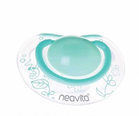 Neavita Ortodontik Silikon Gece Emziği Desenli (BPA0) 3 ay+ / Koyu Yeşil