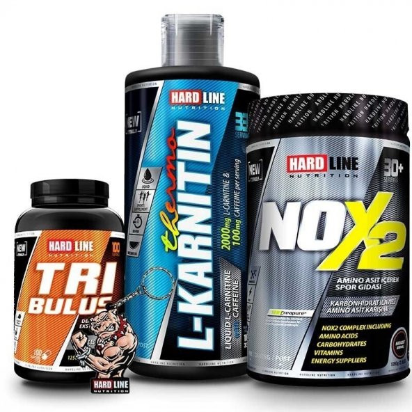 Hardline Nox 2 + L-Karnitin Thermo + Tribulus Kombinasyonu (HIZLI KARGO)