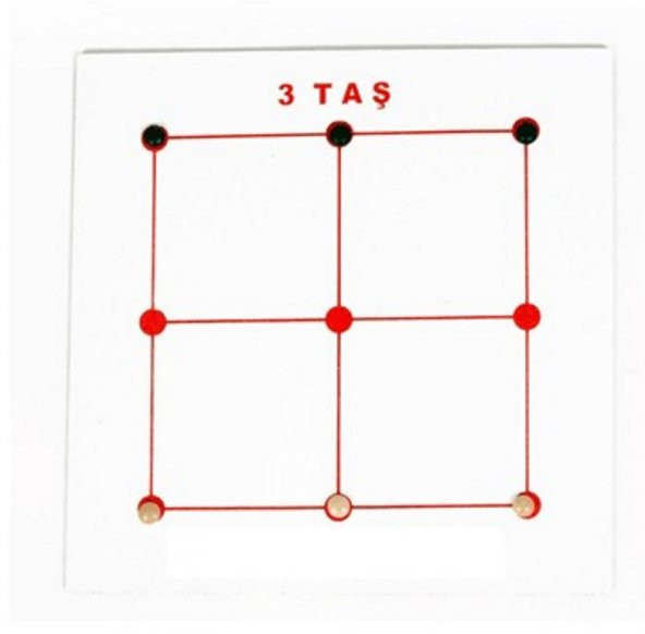 Üç Taş Zeka Oyunu Ahşap - 2