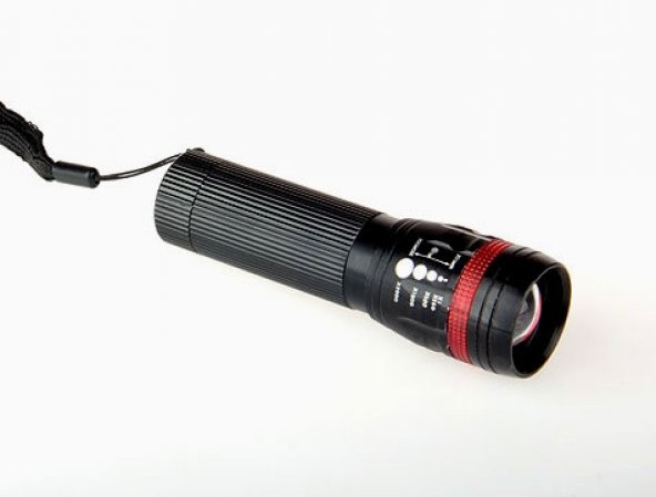 Power Ledli ve Zoomlu 2 Km Menzilli Alüminyum El Feneri - 2