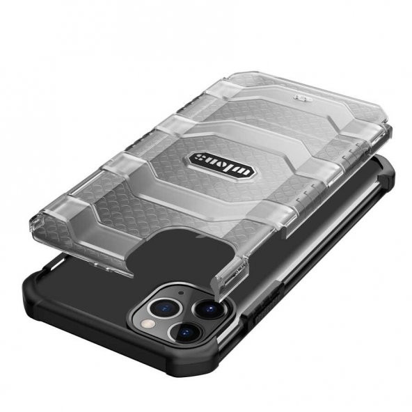 Apple iPhone 12 Pro Max (6.7) Kılıf Wlons Mit Airbag Kaymaz Tasarım Kapak - Resim 7