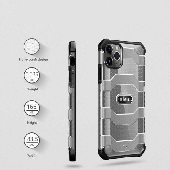 Apple iPhone 12 Pro Max (6.7) Kılıf Wlons Mit Airbag Kaymaz Tasarım Kapak - Resim 9