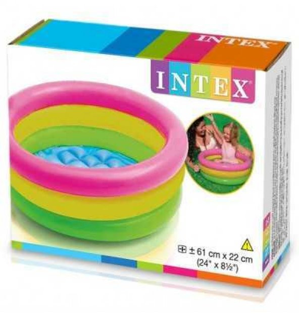 Intex Çocuk Yüzme Havuzu 61Cm Çok Renkli Şişme Havuz - 2