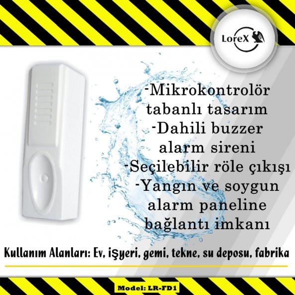 LOREX LR-FD1 Su Baskını Dedektörü - Sıvı Kaçak Sensörü