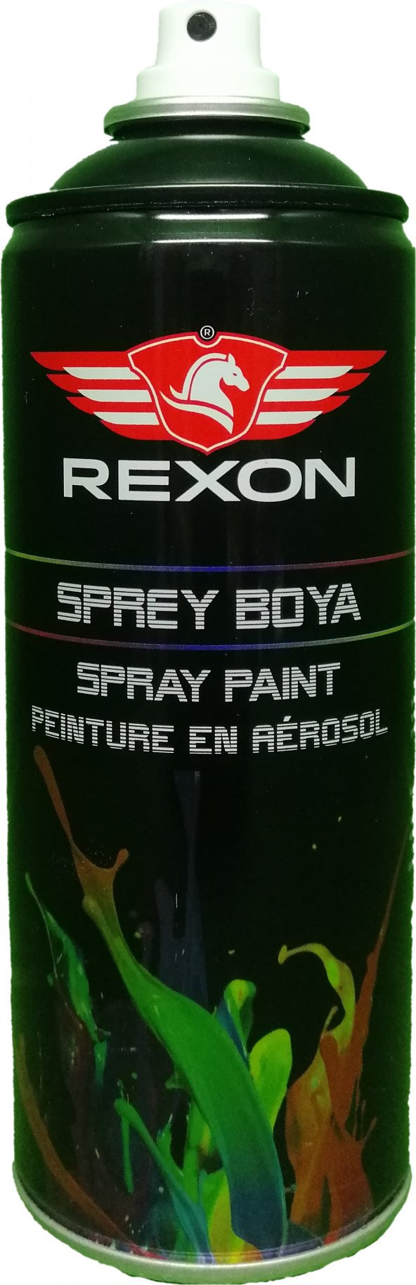 Rexon  800°C Isıya Dayanıklı Akrilik Siyah Sprey Boya 400 ml