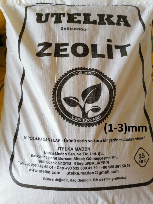 Utelka Zeolit (1-3mm) 25 KG