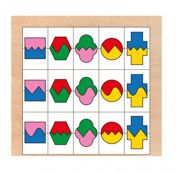 Toptoys Renkleri ve Şekilleri Sıralayalım - 2 Ahşap Puzzle