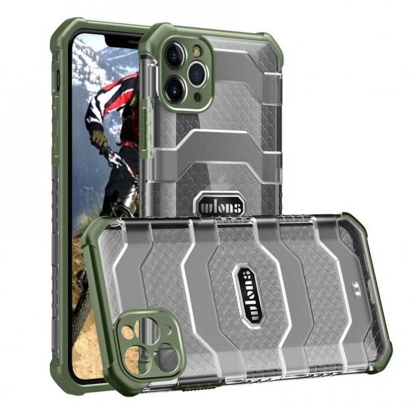 Apple iPhone 11 Pro Max Kılıf Wlons Mit Airbag Kaymaz Tasarım Kapak - 4