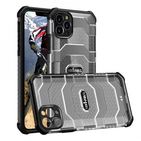 Apple iPhone 11 Pro Max Kılıf Wlons Mit Airbag Kaymaz Tasarım Kapak - 6