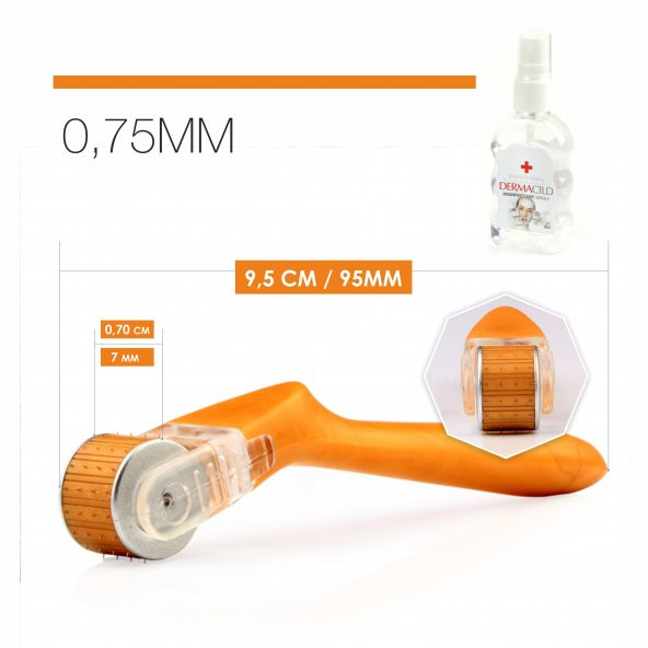 DR. ROLLER MİNİ 64 İĞNE 0,75MM İĞNE UZUNLUĞU DERMAROLLER +3 ADET MONDSUB GÖZ ALTI ÇEVRESİ BAKIM MASKE - 3