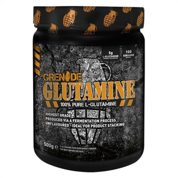 Grenade Glutamine %100 Pure L-Glutamine 500 Gr +4 HEDİYELİ