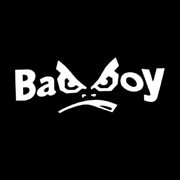 BAD BOY STİCKER BEYAZ 15 X 5 CM - 1