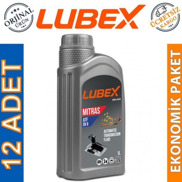 Lubex Mitras ATF DX II 1 Lt Otomatik Şanzıman Yağı (12 Adet)
