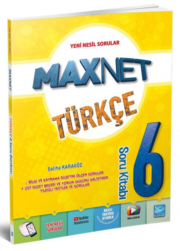Karaca Eğitim Yayınları MaxNet 6. Sınıf Türkçe Soru Kitabı