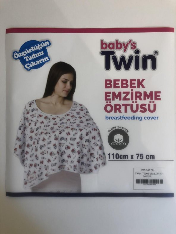 Babys Twin Bebek Emzirme Örtüsü Pembe Yıldızlı