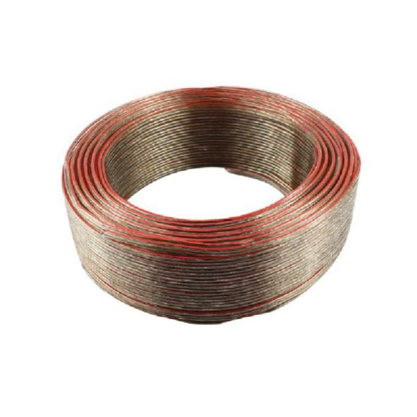 Elektrik Kablosu 2 x 0,75 Kordon Kablosu Şeffaf 50mt.