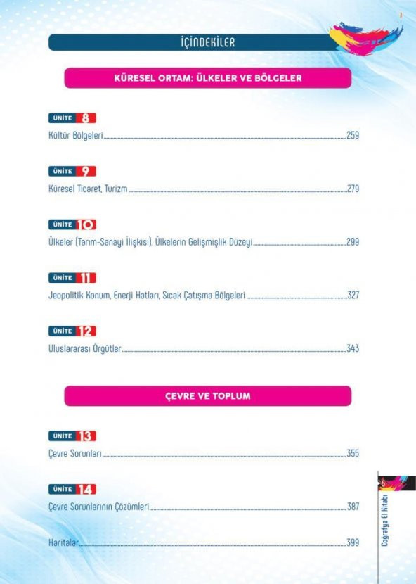 Yanıt Yayınları AYT COĞRAFYA EL KİTABI 2021 - YENİ MÜFREDAT- - Resim 5