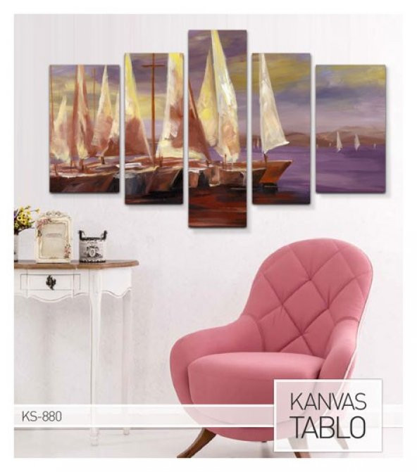 The Breach 5 Parça Kanvas Tablo 135X85 Cm - 3