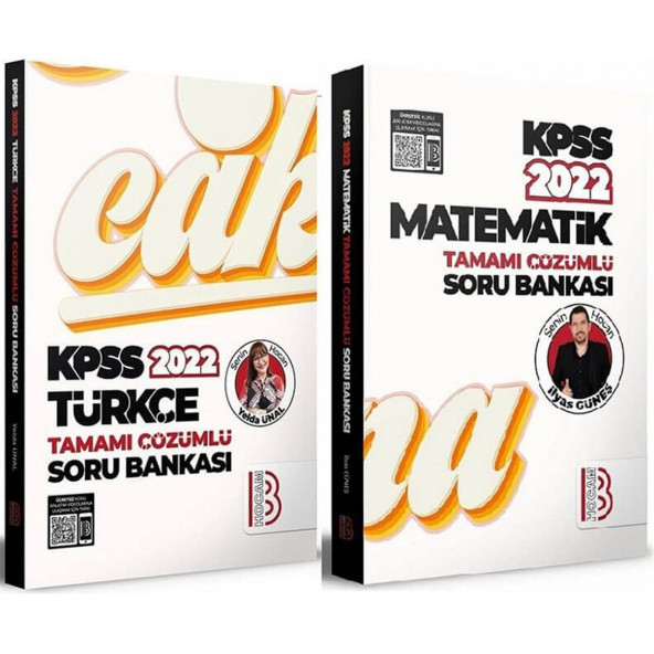 Benim Hocam Yayınları 2022 KPSS Türkçe ve Matematik Tamamı Çözümlü Soru Bankası 2 li Set