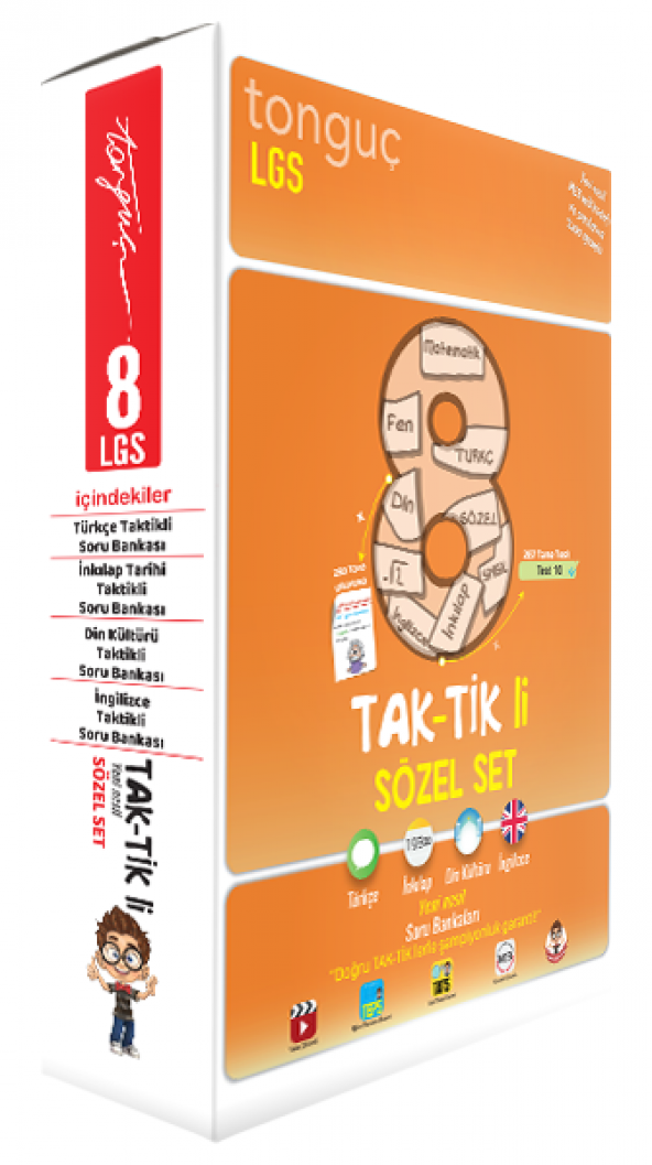Tonguç 8.Sınıf Taktikli Sözel Set - 2