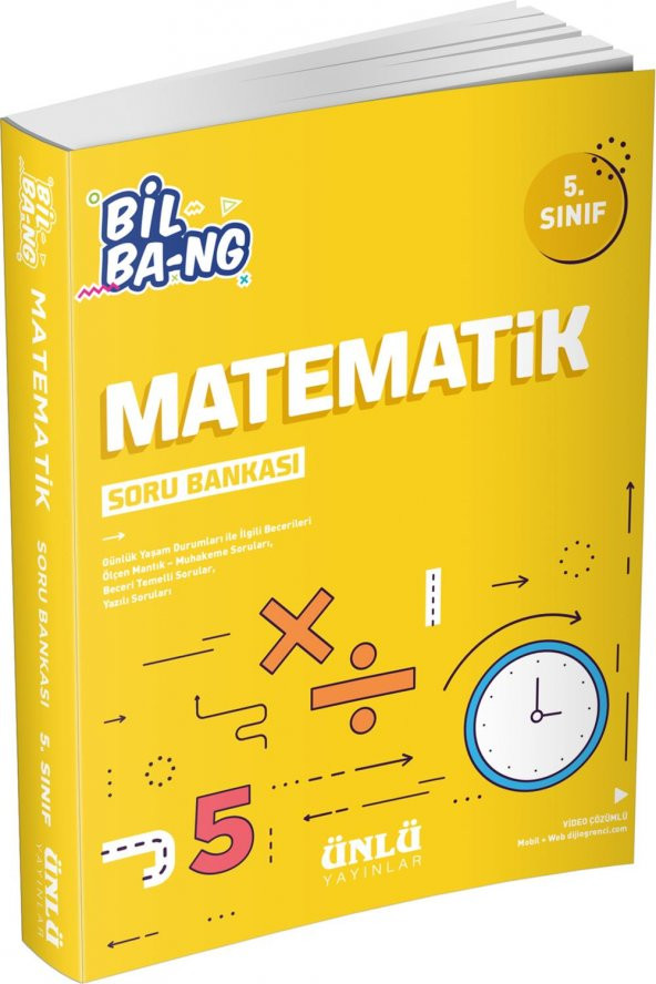 Ünlü Yayınları 5. Sınıf Bil Bang Matematik Soru Bankası Yni