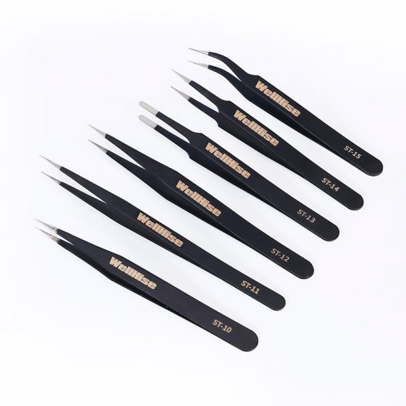 Wellhise Profesyonel Antistatik Cımbız Seti 6 Parça - 3