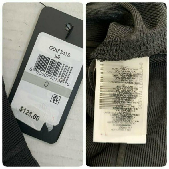 Dantel Bandaj Bodycon Siyah Kolsuz Elbise - 7