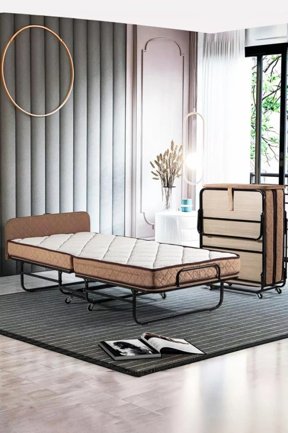 Supreme - Tek Kişilik Katlanabilir Misafir Yatağı - Lüks Katlanır Yatak - 2