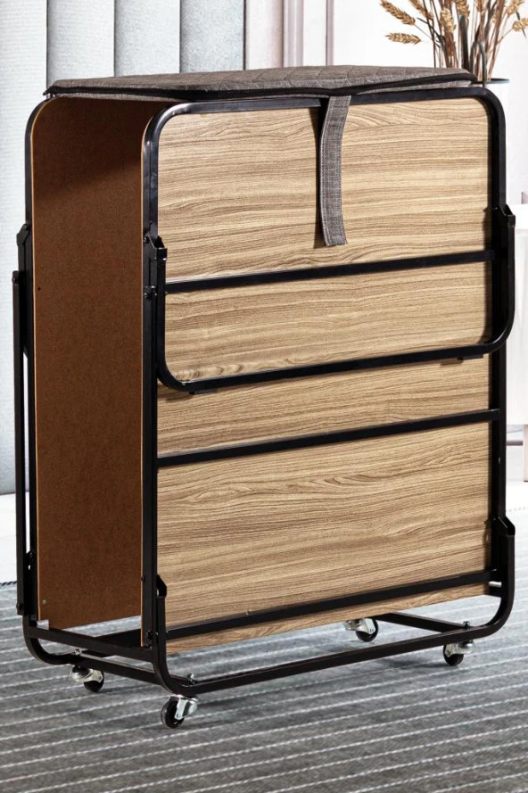 Supreme - Tek Kişilik Katlanabilir Misafir Yatağı - Lüks Katlanır Yatak - 5