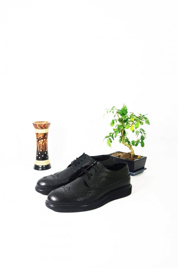 Hakiki Deri Poliüretan Taban Oxford Günlük Erkek Ayakkabı