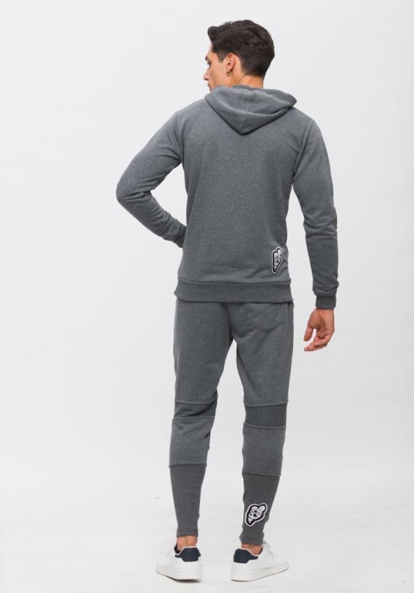 Karinmoda  Erkek Eşofman Takımı Nakışlı Aplikeli - 6