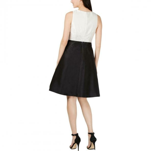 Colorblock Çivili Resmi Parti Elbisesi (CALVIN KLEIN) - 2