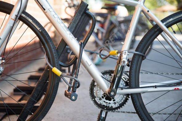 HSGL 12x18cm U-KİLİT  5x180cm ÇELİK HALAT KİLİT SETİ - 7