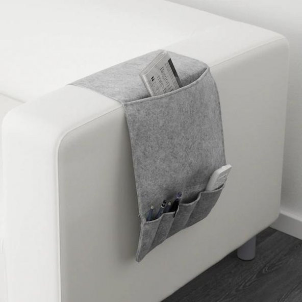 IKEA Knallbage Koltuk Kenarı Kumanda Dergi Gazete Kılıfı Çantası Kumandalık