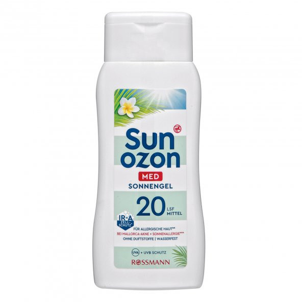 Güneş Koruyucu Jel - Sunozon Med 200ml SPF 20