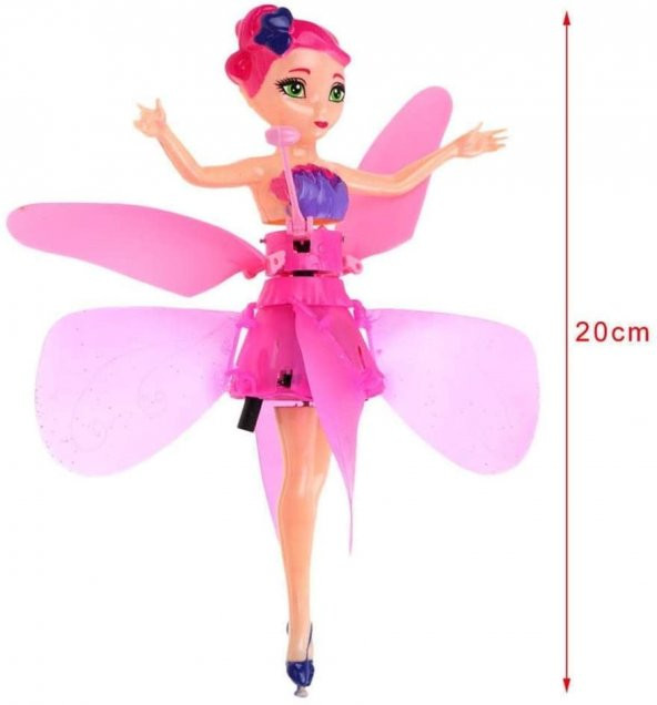 Uçan Peri Bebek Hareket Sensörlü Pembe Flying Fair - 2