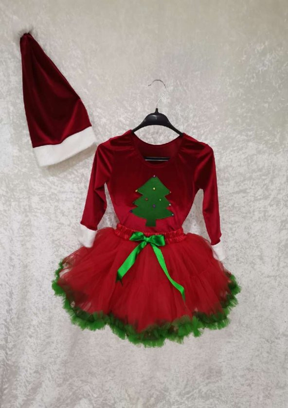 ÇAM AĞAÇLI NOEL ANNE KOSTÜMÜ - 4