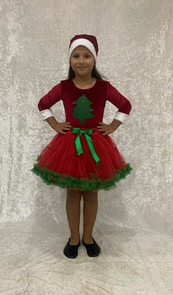 ÇAM AĞAÇLI NOEL ANNE KOSTÜMÜ - 1
