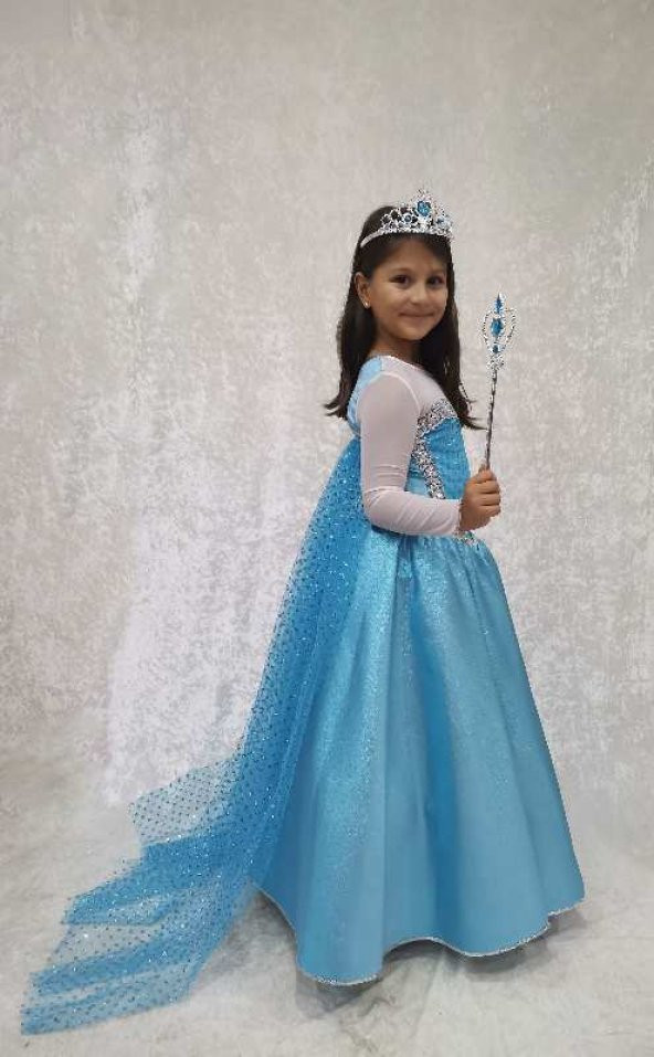 MAVİ ELSA KOSTÜMÜ - 3