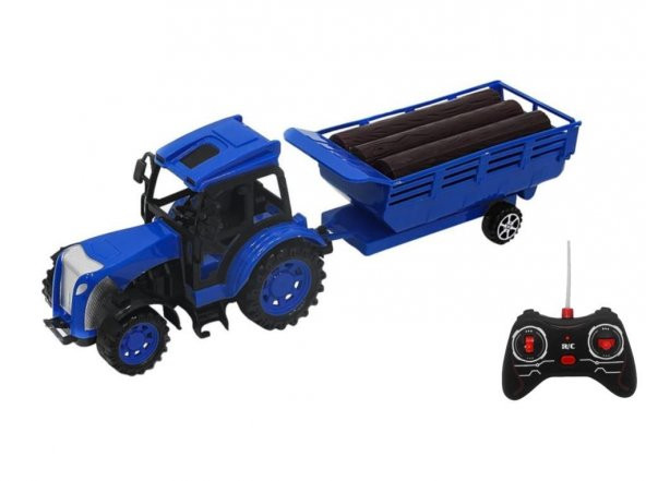 CAN OYUNCAK UZAKTAN KUMANDALI RÖMORKLU TRAKTÖR CR1921 - Resim 4