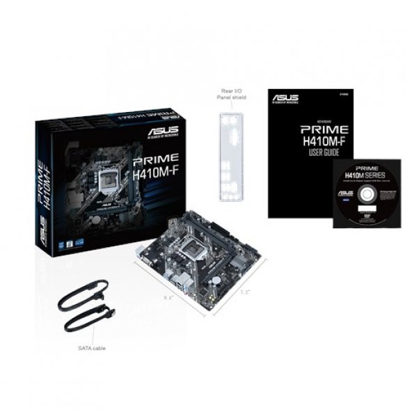 ASUS PRIME H410M-F DDR4 SATA3 PCIe 16X v3.0 1200p mATX - 5